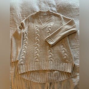 Cable chunky knit sweater